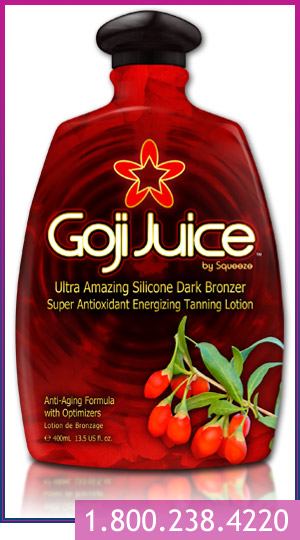goji juice indoor tanning lotion